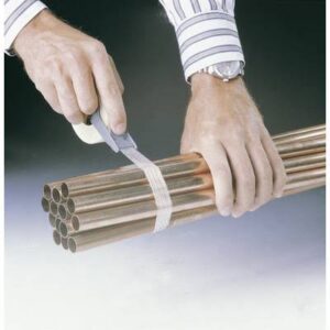 clean-removal filament tape for industrial bundling