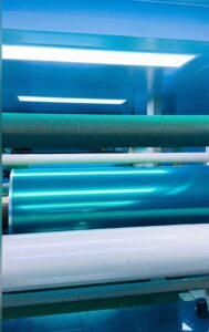 Silicone adhesive coating line for PET silicone tape