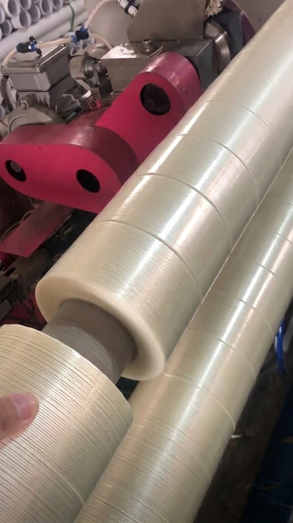 Slitting filament tape to the ordered width